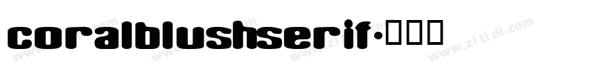 CoralBlushSerif字体转换