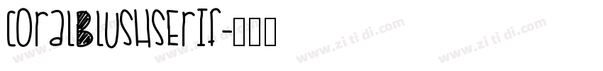 CoralBlushSerif字体转换