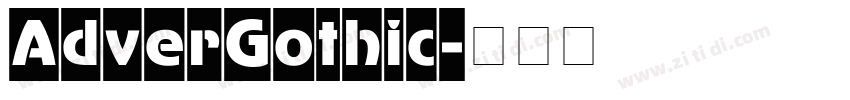 AdverGothic字体转换