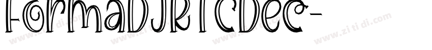 FormaDJRTCDec字体转换