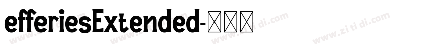 efferiesExtended字体转换