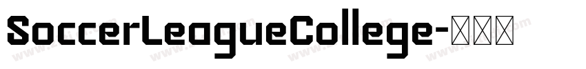 SoccerLeagueCollege字体转换