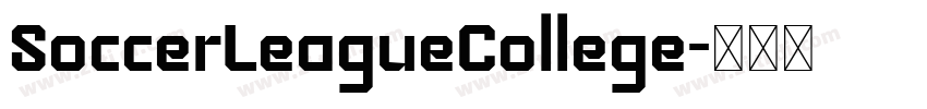 SoccerLeagueCollege字体转换