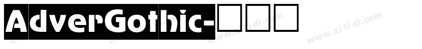AdverGothic字体转换