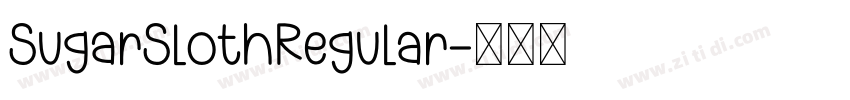 SugarSlothRegular字体转换