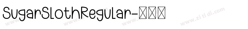 SugarSlothRegular字体转换