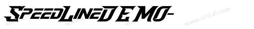 SpeedLineDEMO字体转换
