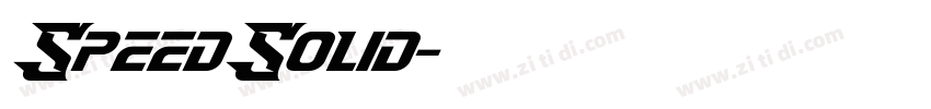 SpeedSolid字体转换