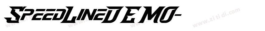 SpeedLineDEMO字体转换