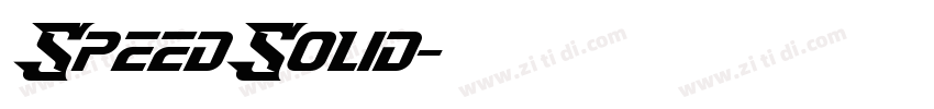 SpeedSolid字体转换
