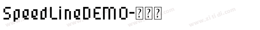 SpeedLineDEMO字体转换