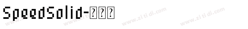 SpeedSolid字体转换