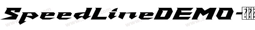 SpeedLineDEMO字体转换