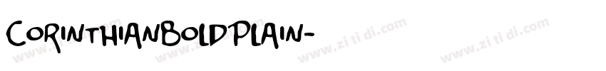 CorinthianBoldPlain字体转换