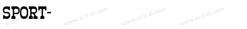 sport字体转换