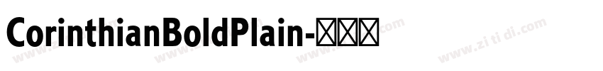 CorinthianBoldPlain字体转换