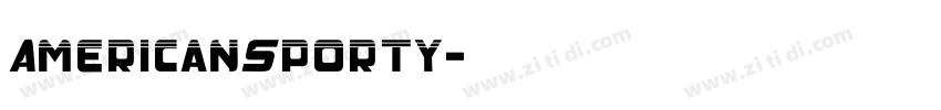 AmericanSporty字体转换