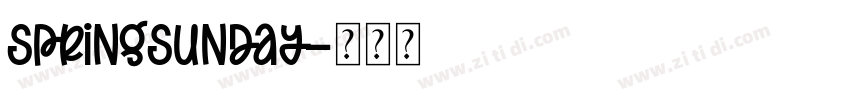 SpringSunday字体转换