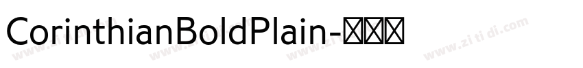 CorinthianBoldPlain字体转换