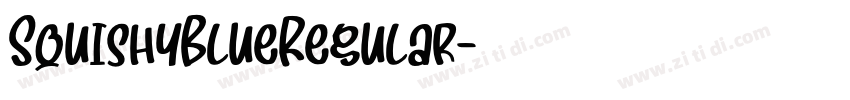 SquishyBlueRegular字体转换