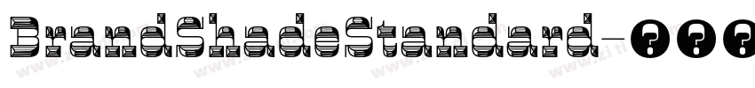 BrandShadeStandard字体转换