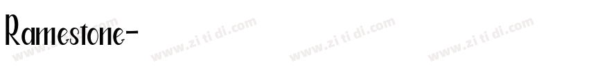 Ramestone字体转换