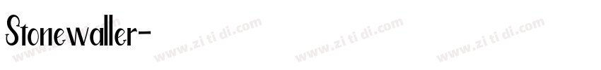 Stonewaller字体转换