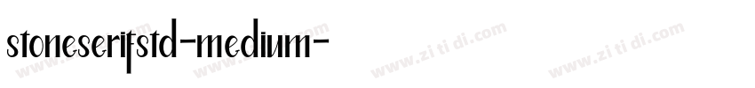 stoneserifstd-medium字体转换