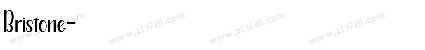 Bristone字体转换