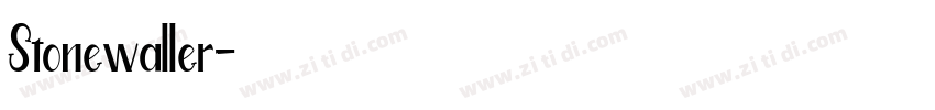 Stonewaller字体转换