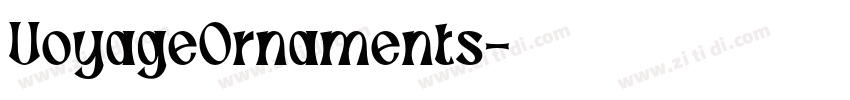 VoyageOrnaments字体转换