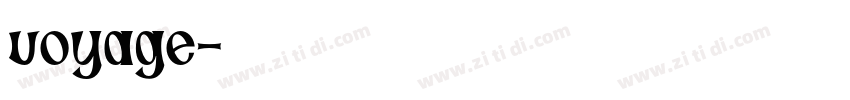 voyage字体转换