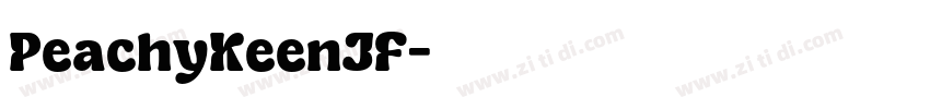PeachyKeenJF字体转换