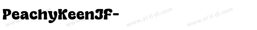PeachyKeenJF字体转换