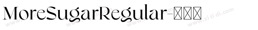 MoreSugarRegular字体转换