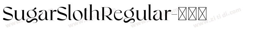 SugarSlothRegular字体转换