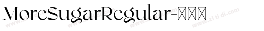 MoreSugarRegular字体转换
