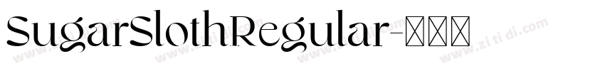 SugarSlothRegular字体转换