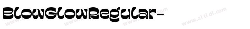 BlowGlowRegular字体转换