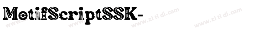 MotifScriptSSK字体转换