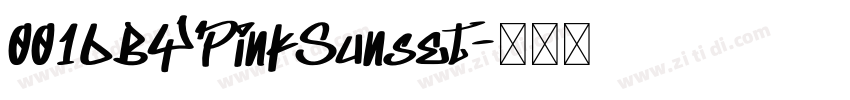 0016BYPinkSunset字体转换