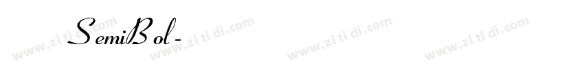思源宋体的SemiBol字体转换
