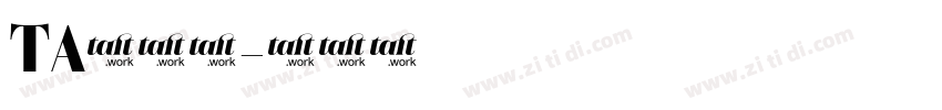 TA優美筆字体转换