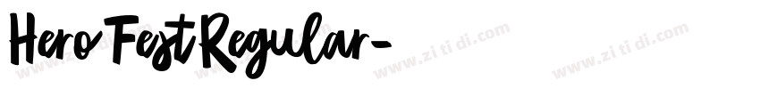 HeroFestRegular字体转换
