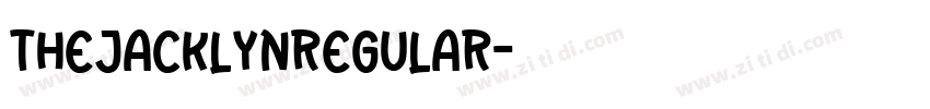 TheJacklynRegular字体转换