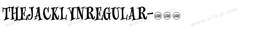 TheJacklynRegular字体转换