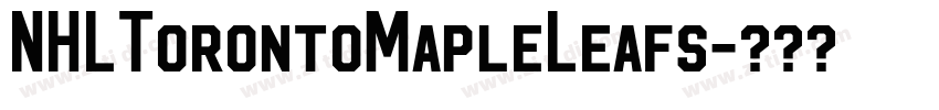 NHLTorontoMapleLeafs字体转换