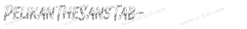 PelikanTheSansTab字体转换