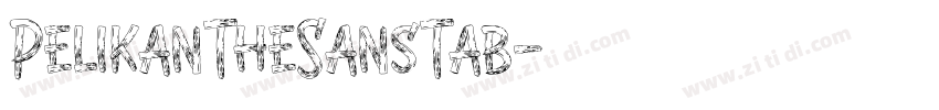 PelikanTheSansTab字体转换