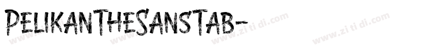 PelikanTheSansTab字体转换